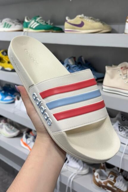 Adidas Adilette Shower Blanco/Rojo/Azul