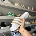 Adidas Adilette Aqua Blanco/Dorado